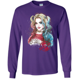 T-Shirts Purple / S Suicide Girl Men's Long Sleeve T-Shirt