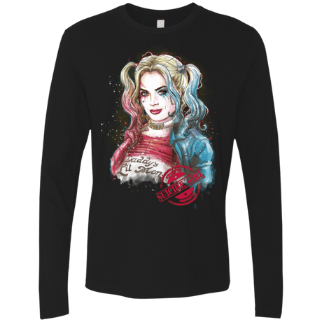 T-Shirts Black / S Suicide Girl Men's Premium Long Sleeve