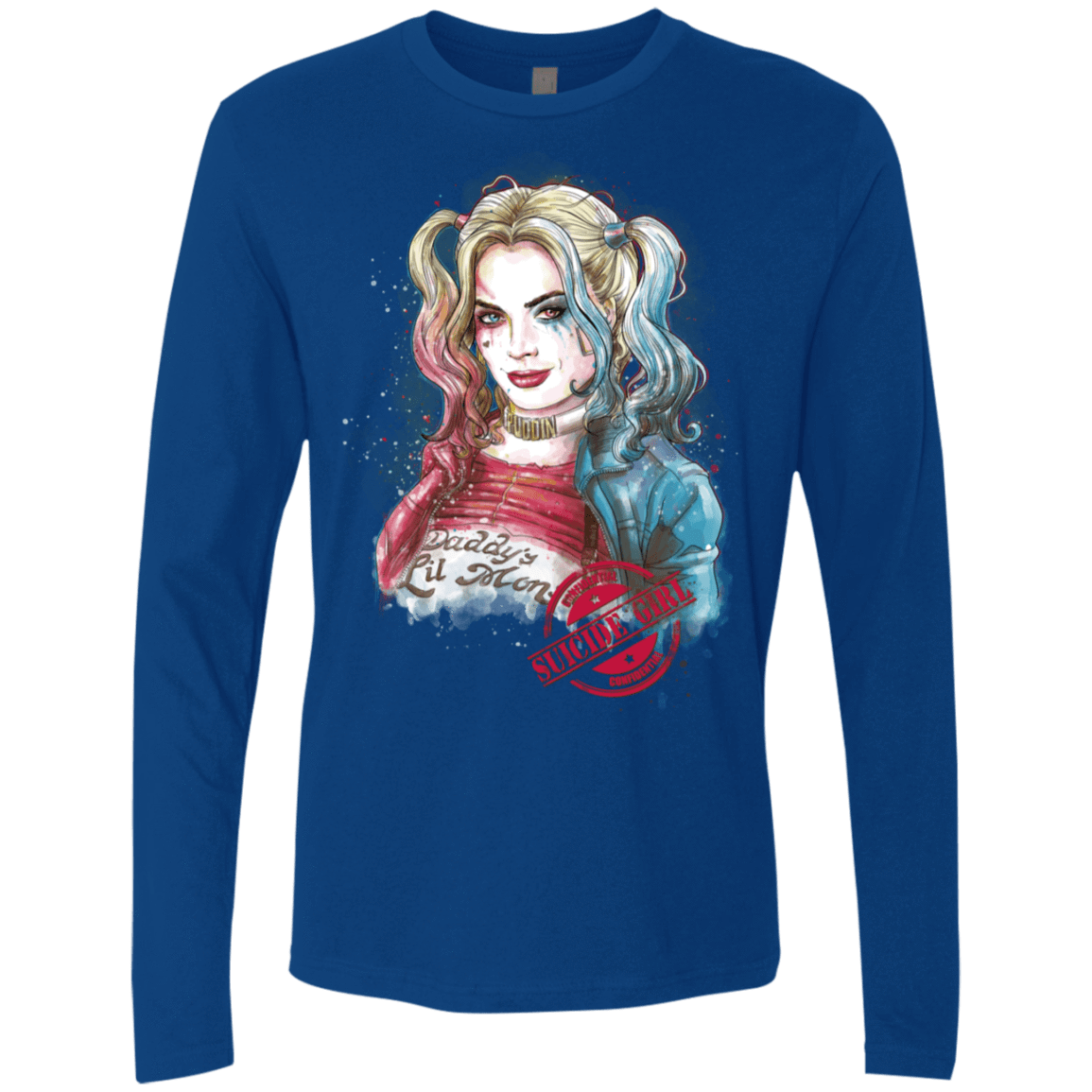 T-Shirts Royal / S Suicide Girl Men's Premium Long Sleeve