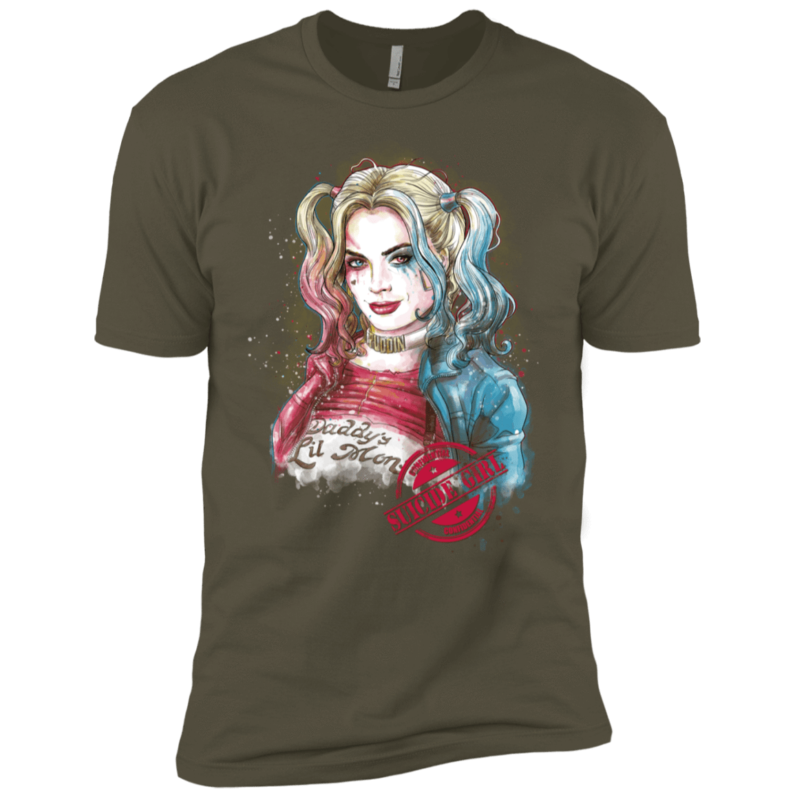 T-Shirts Military Green / X-Small Suicide Girl Men's Premium T-Shirt