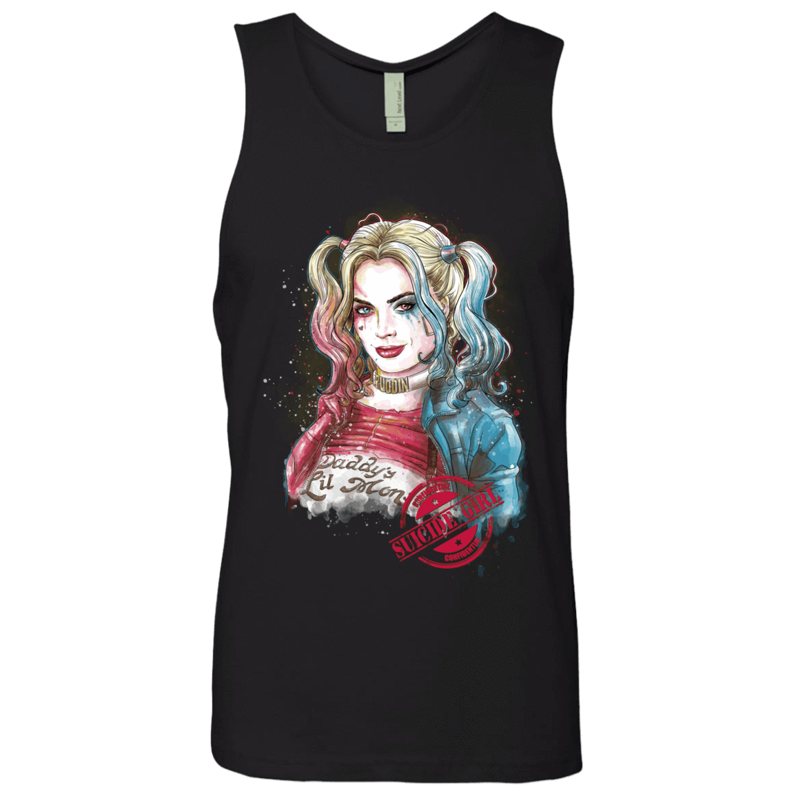 T-Shirts Black / S Suicide Girl Men's Premium Tank Top