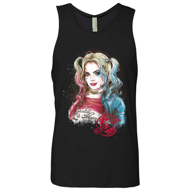 T-Shirts Black / S Suicide Girl Men's Premium Tank Top