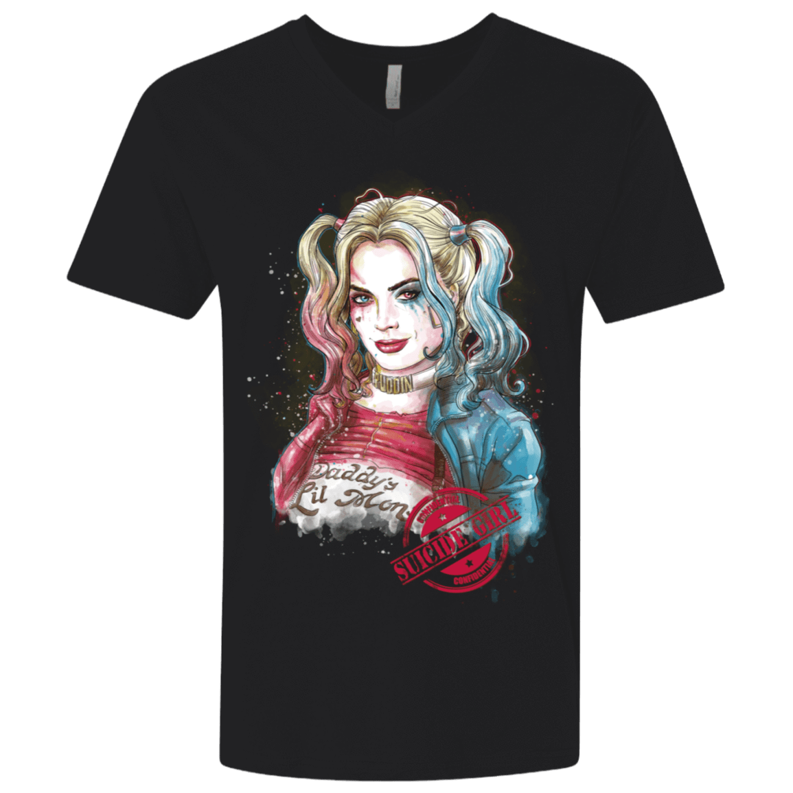 T-Shirts Black / X-Small Suicide Girl Men's Premium V-Neck