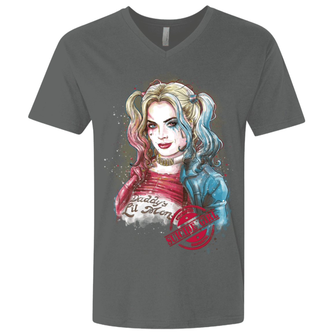 T-Shirts Heavy Metal / X-Small Suicide Girl Men's Premium V-Neck