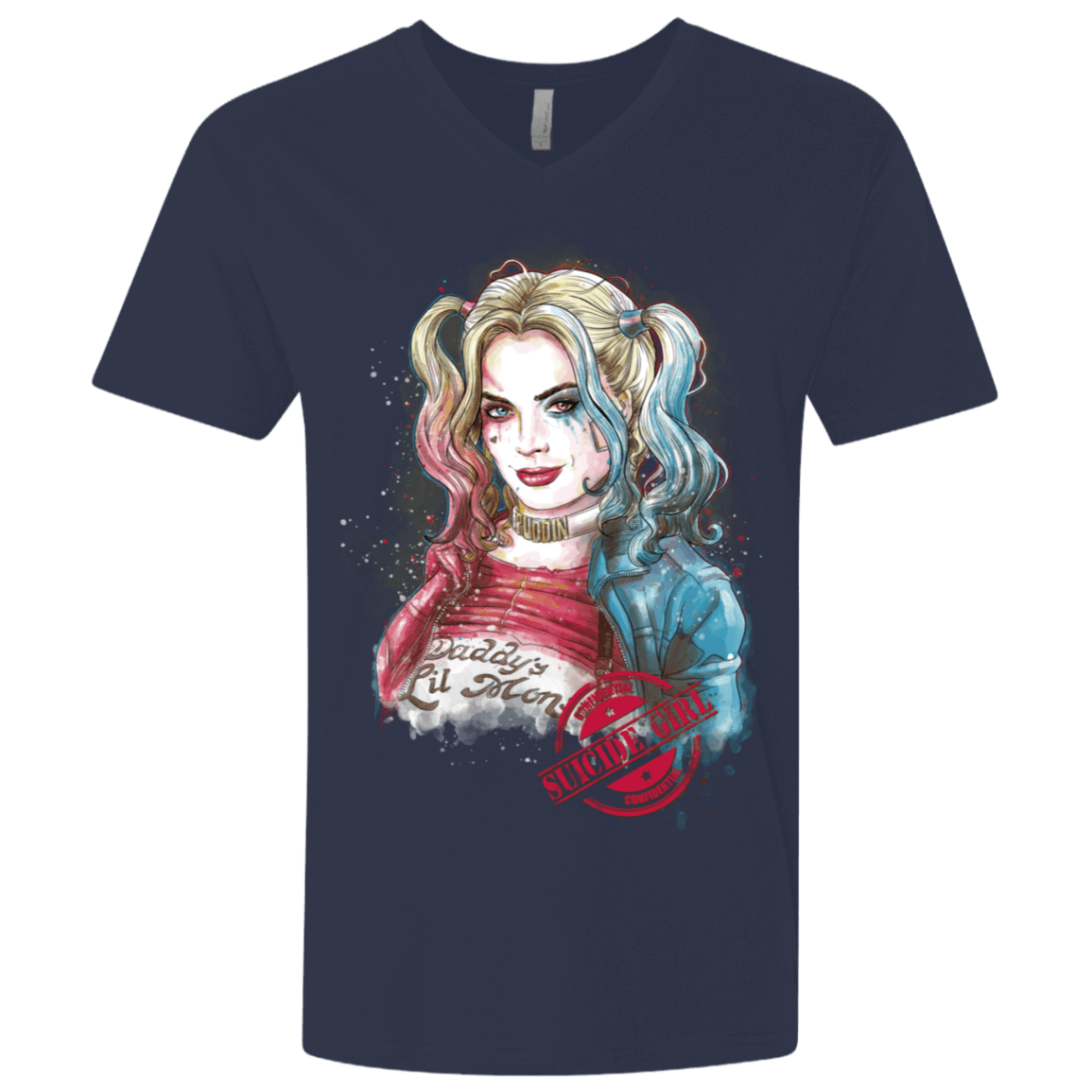 T-Shirts Midnight Navy / X-Small Suicide Girl Men's Premium V-Neck