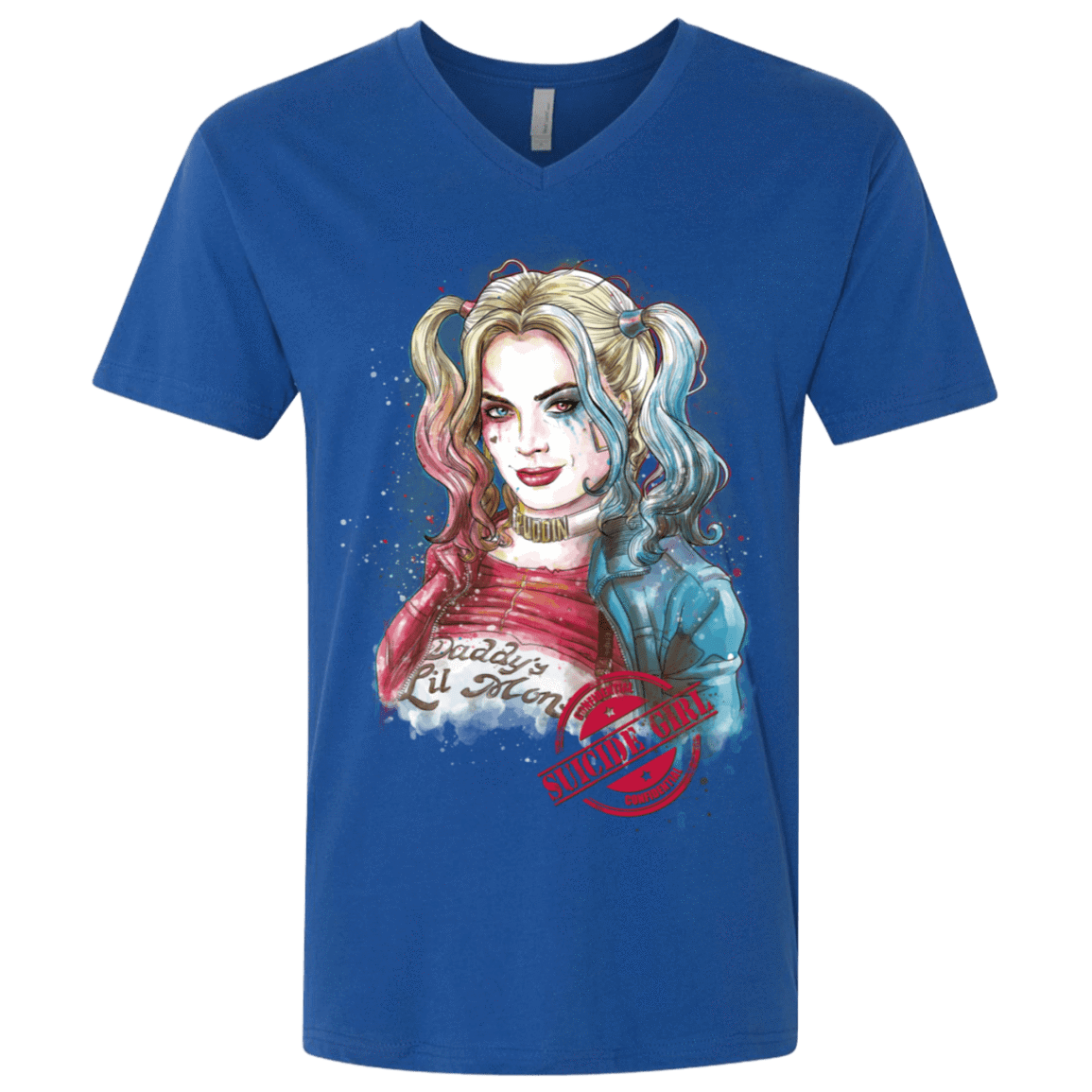 T-Shirts Royal / X-Small Suicide Girl Men's Premium V-Neck