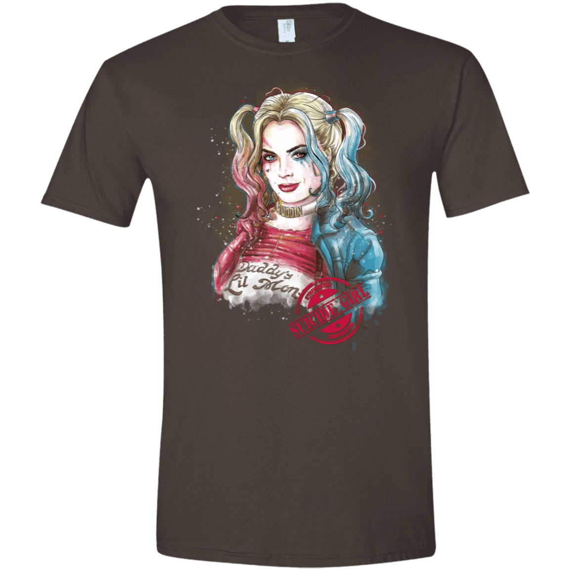 T-Shirts Dark Chocolate / S Suicide Girl Men's Semi-Fitted Softstyle
