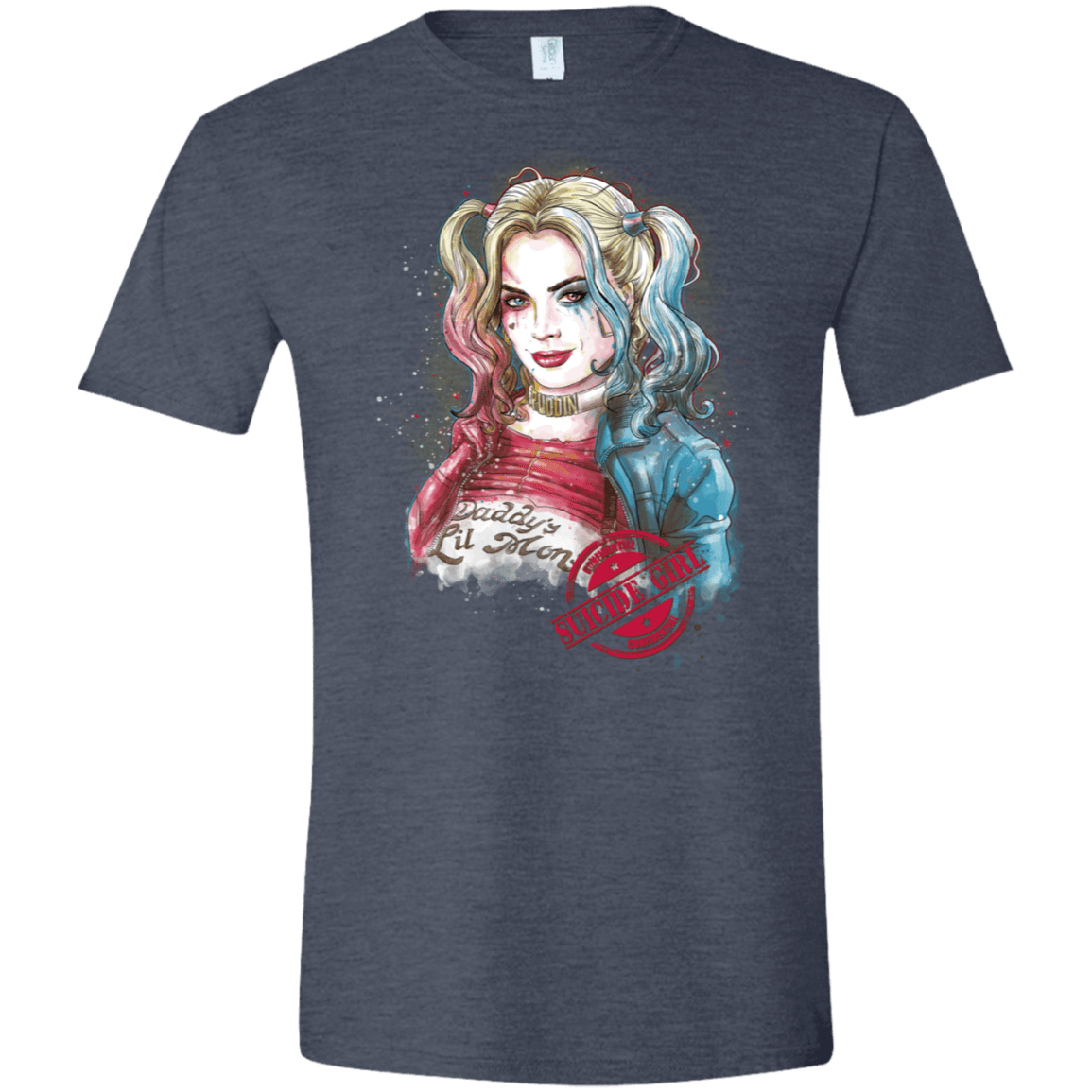 T-Shirts Heather Navy / S Suicide Girl Men's Semi-Fitted Softstyle