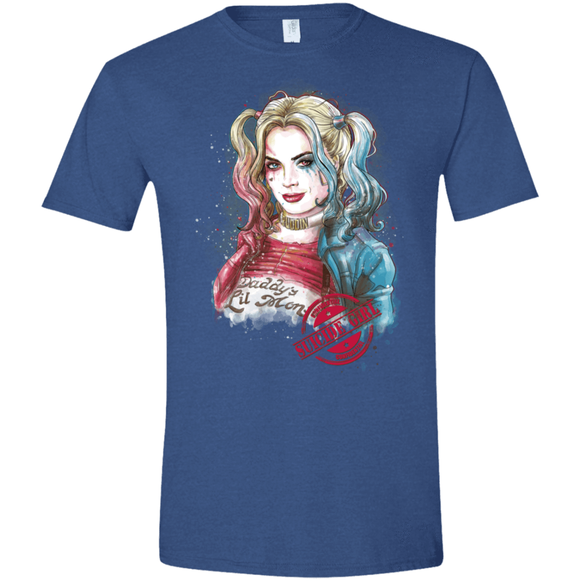 T-Shirts Heather Royal / X-Small Suicide Girl Men's Semi-Fitted Softstyle
