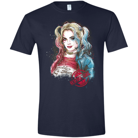 T-Shirts Navy / X-Small Suicide Girl Men's Semi-Fitted Softstyle