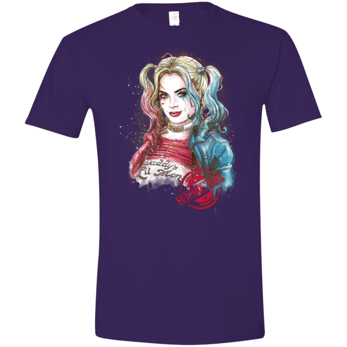 T-Shirts Purple / S Suicide Girl Men's Semi-Fitted Softstyle