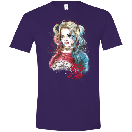 T-Shirts Purple / S Suicide Girl Men's Semi-Fitted Softstyle