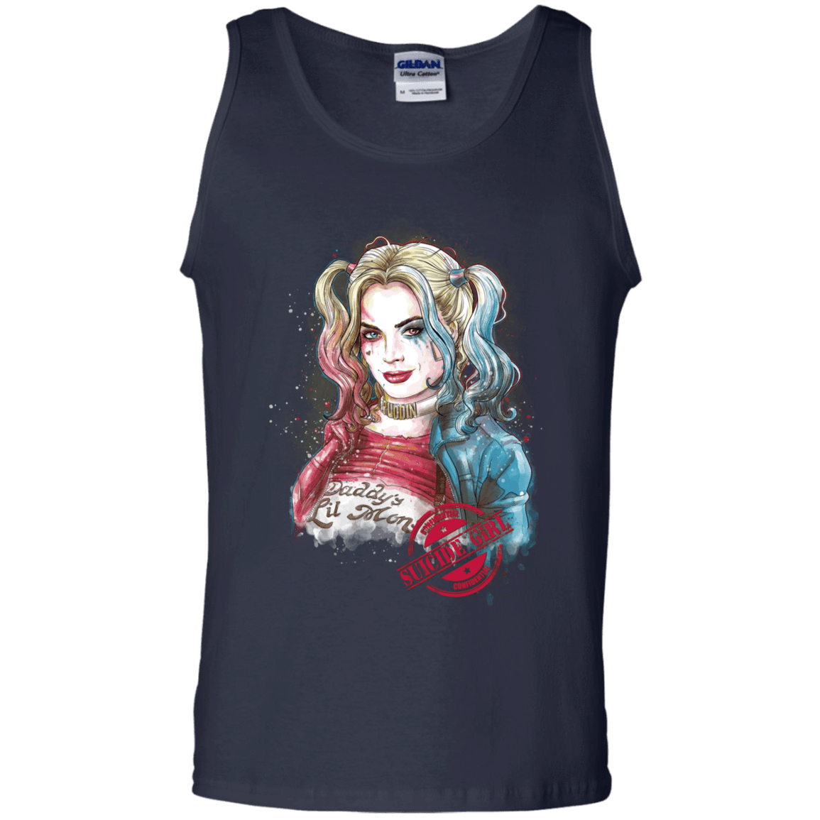 T-Shirts Navy / S Suicide Girl Men's Tank Top
