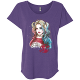 T-Shirts Purple Rush / X-Small Suicide Girl Triblend Dolman Sleeve