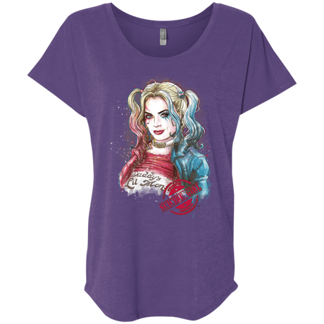 T-Shirts Purple Rush / X-Small Suicide Girl Triblend Dolman Sleeve