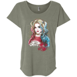 T-Shirts Venetian Grey / X-Small Suicide Girl Triblend Dolman Sleeve