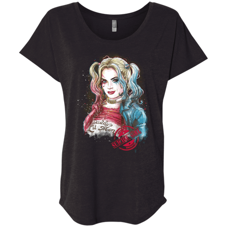 T-Shirts Vintage Black / X-Small Suicide Girl Triblend Dolman Sleeve