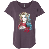 T-Shirts Vintage Purple / X-Small Suicide Girl Triblend Dolman Sleeve