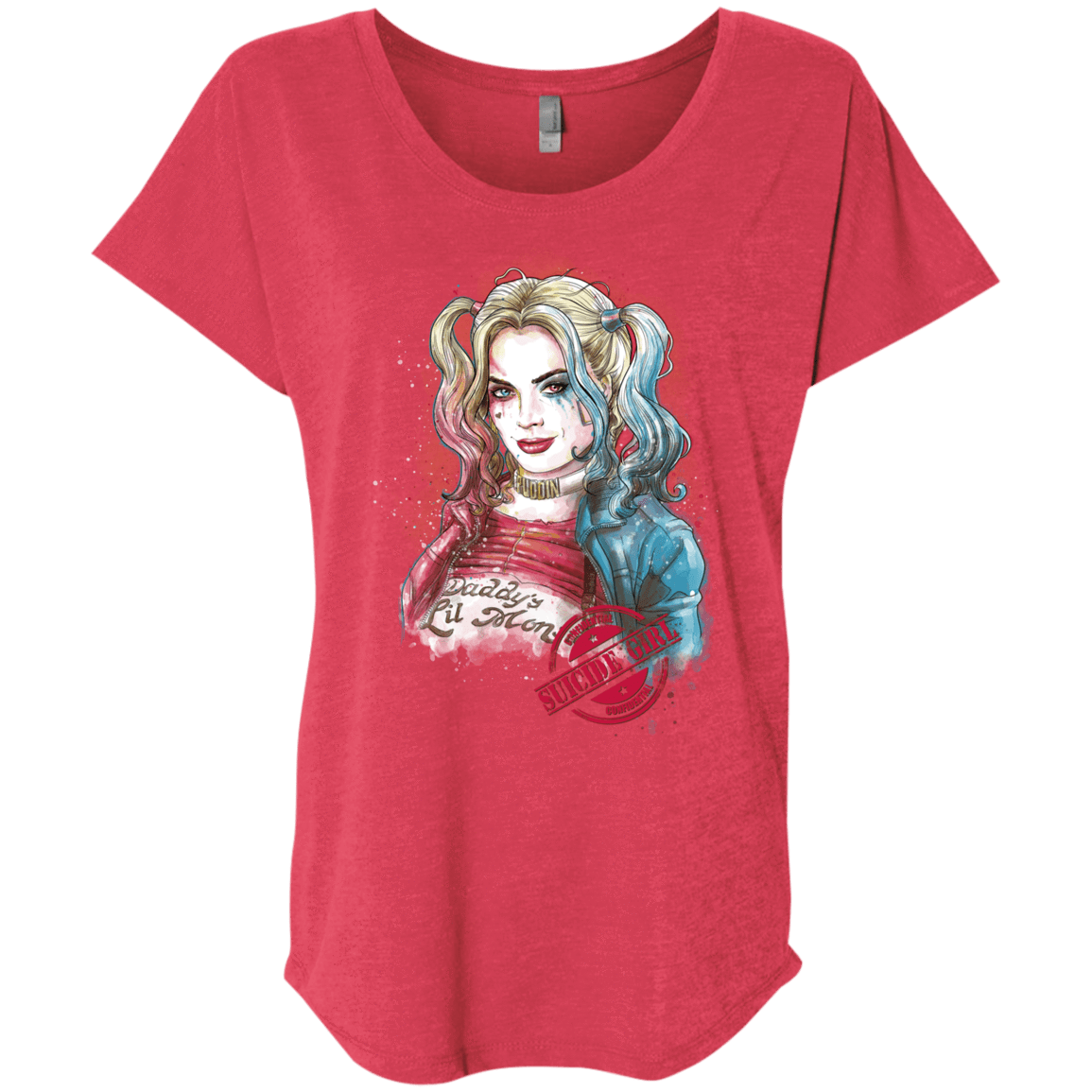 T-Shirts Vintage Red / X-Small Suicide Girl Triblend Dolman Sleeve