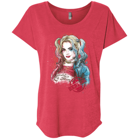 T-Shirts Vintage Red / X-Small Suicide Girl Triblend Dolman Sleeve