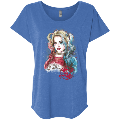 T-Shirts Vintage Royal / X-Small Suicide Girl Triblend Dolman Sleeve
