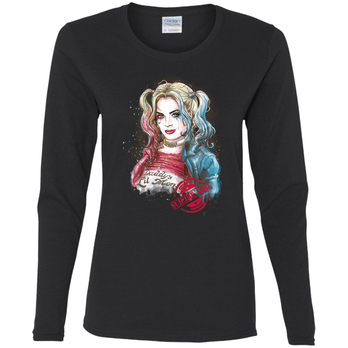 T-Shirts Black / S Suicide Girl Women's Long Sleeve T-Shirt