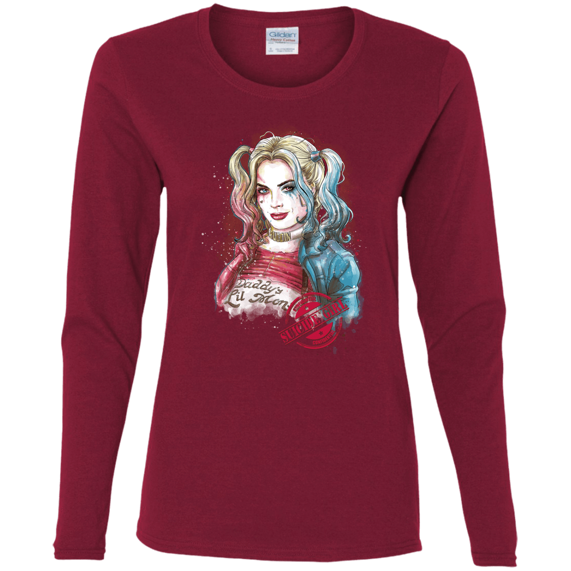 T-Shirts Cardinal / S Suicide Girl Women's Long Sleeve T-Shirt