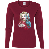 T-Shirts Cardinal / S Suicide Girl Women's Long Sleeve T-Shirt