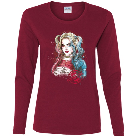 T-Shirts Cardinal / S Suicide Girl Women's Long Sleeve T-Shirt