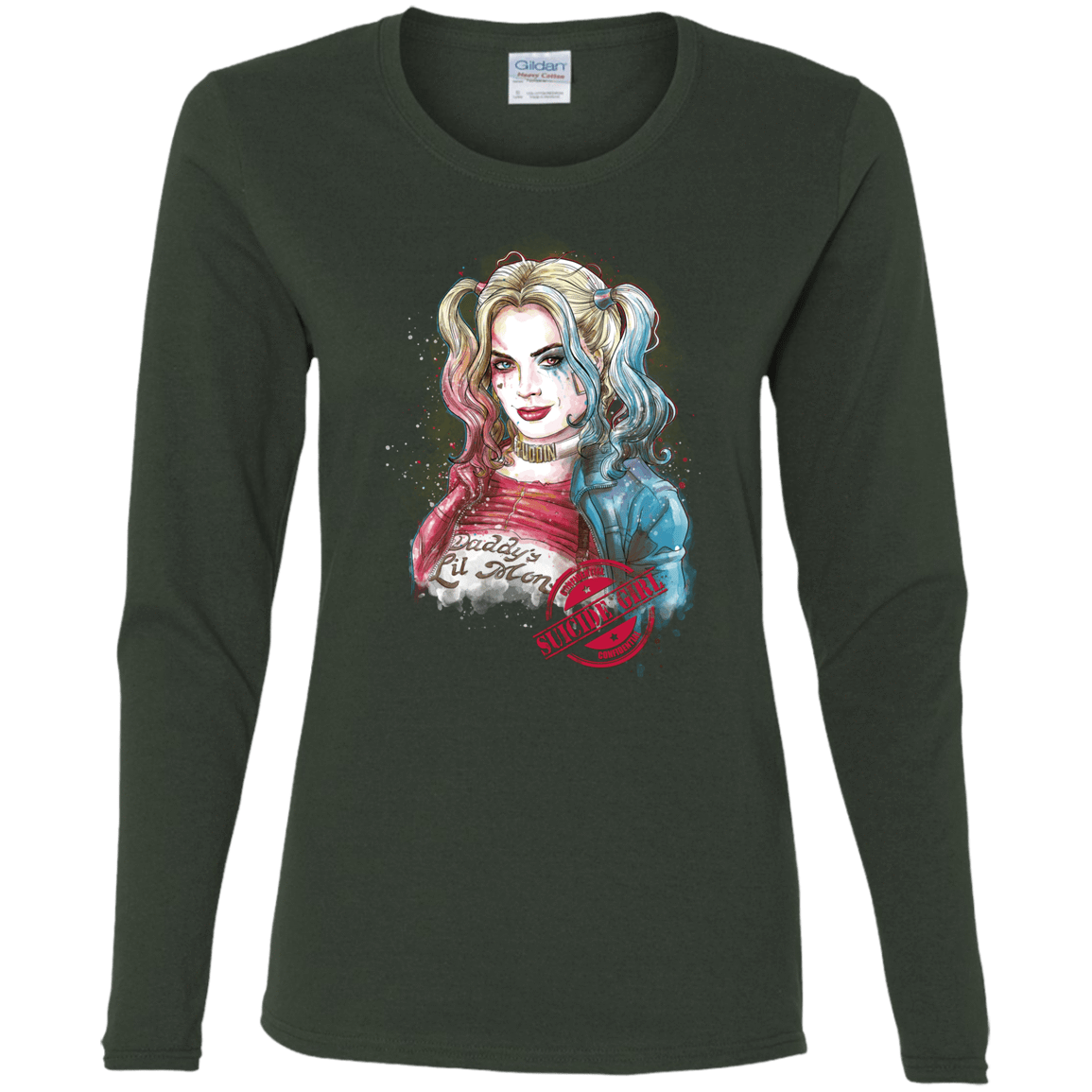 T-Shirts Forest / S Suicide Girl Women's Long Sleeve T-Shirt