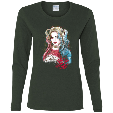 T-Shirts Forest / S Suicide Girl Women's Long Sleeve T-Shirt