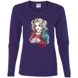 T-Shirts Purple / S Suicide Girl Women's Long Sleeve T-Shirt