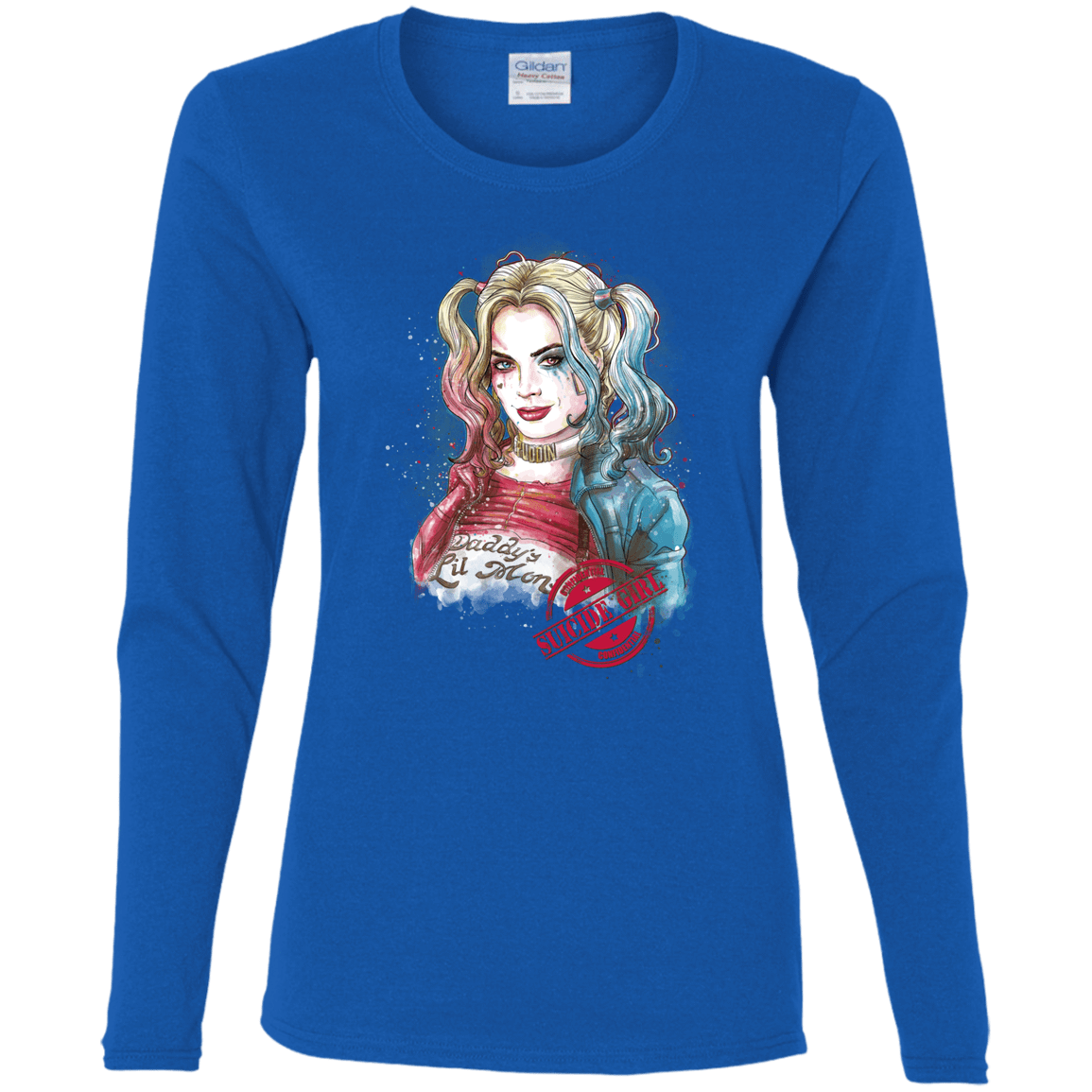 T-Shirts Royal / S Suicide Girl Women's Long Sleeve T-Shirt