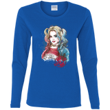 T-Shirts Royal / S Suicide Girl Women's Long Sleeve T-Shirt