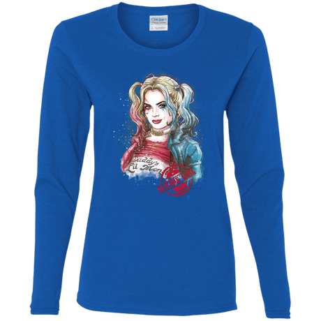 T-Shirts Royal / S Suicide Girl Women's Long Sleeve T-Shirt