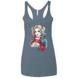 T-Shirts Indigo / X-Small Suicide Girl Women's Triblend Racerback Tank
