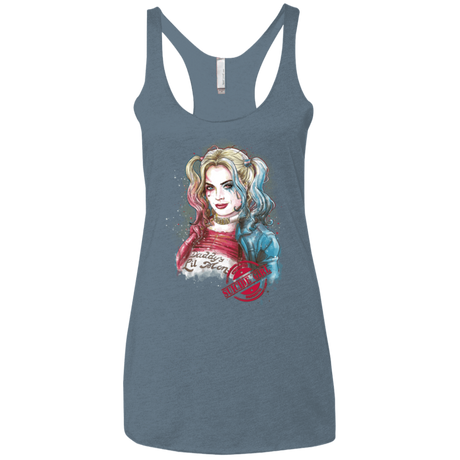 T-Shirts Indigo / X-Small Suicide Girl Women's Triblend Racerback Tank