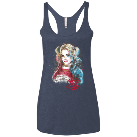T-Shirts Vintage Navy / X-Small Suicide Girl Women's Triblend Racerback Tank