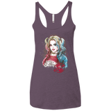 T-Shirts Vintage Purple / X-Small Suicide Girl Women's Triblend Racerback Tank