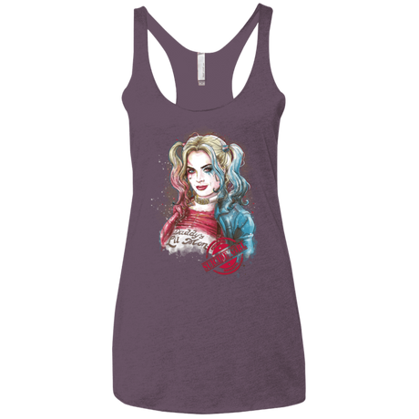 T-Shirts Vintage Purple / X-Small Suicide Girl Women's Triblend Racerback Tank