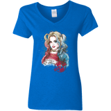 T-Shirts Royal / S Suicide Girl Women's V-Neck T-Shirt