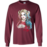 T-Shirts Maroon / YS Suicide Girl Youth Long Sleeve T-Shirt