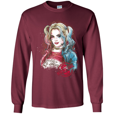 T-Shirts Maroon / YS Suicide Girl Youth Long Sleeve T-Shirt