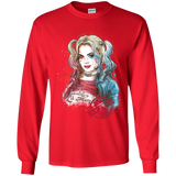 T-Shirts Red / YS Suicide Girl Youth Long Sleeve T-Shirt