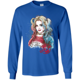T-Shirts Royal / YS Suicide Girl Youth Long Sleeve T-Shirt