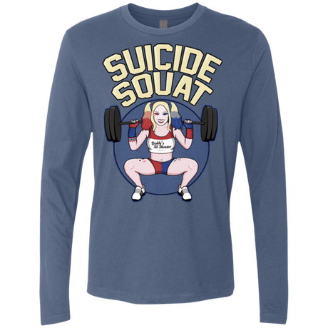 T-Shirts Indigo / Small Suicide Squat Men's Premium Long Sleeve
