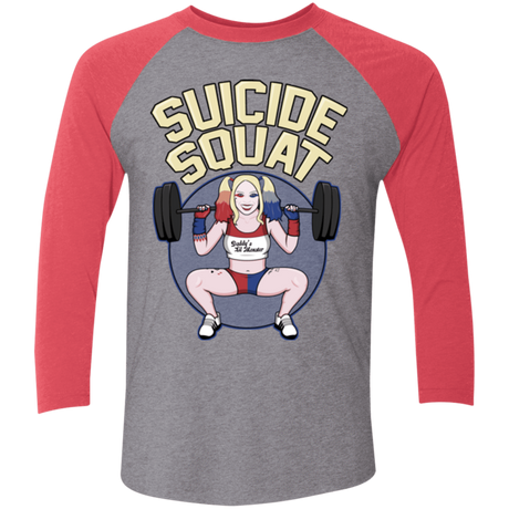 T-Shirts Premium Heather/ Vintage Red / X-Small Suicide Squat Triblend 3/4 Sleeve