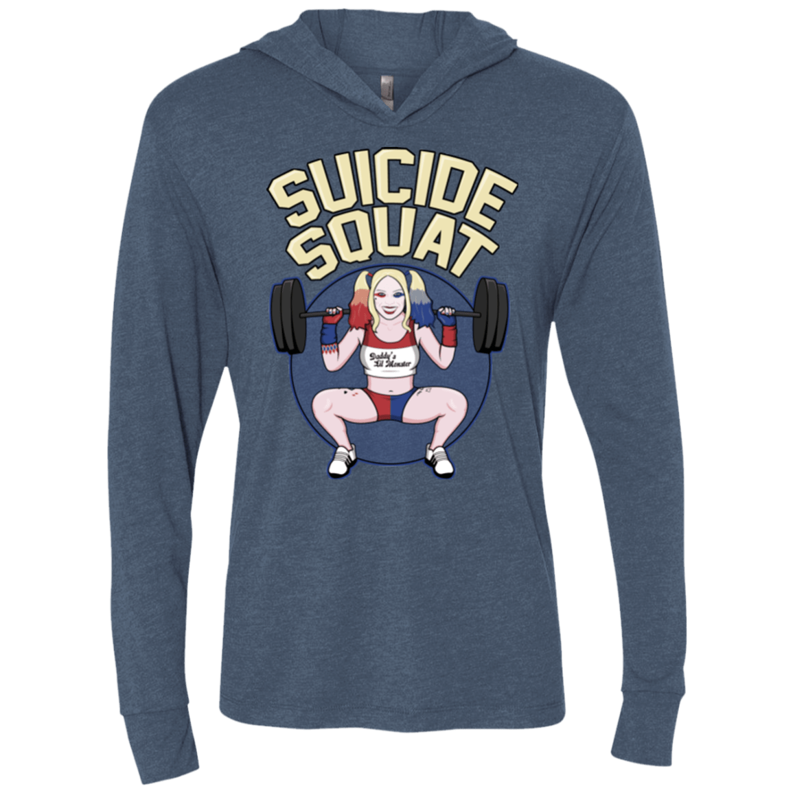 T-Shirts Indigo / X-Small Suicide Squat Triblend Long Sleeve Hoodie Tee