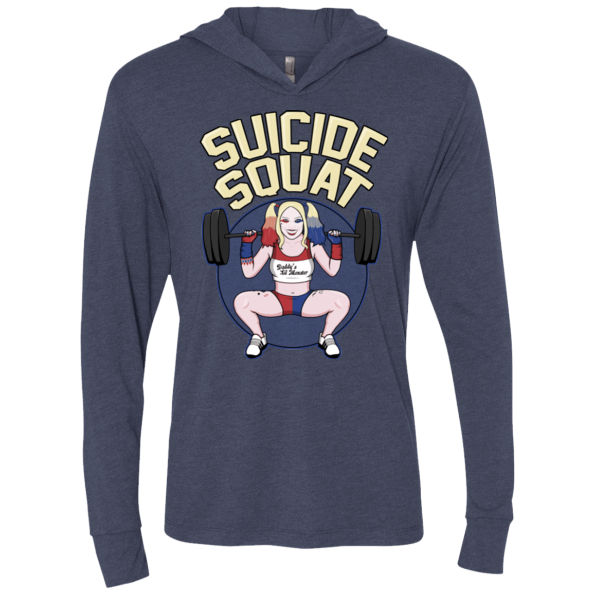 T-Shirts Vintage Navy / X-Small Suicide Squat Triblend Long Sleeve Hoodie Tee