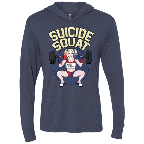 T-Shirts Vintage Navy / X-Small Suicide Squat Triblend Long Sleeve Hoodie Tee